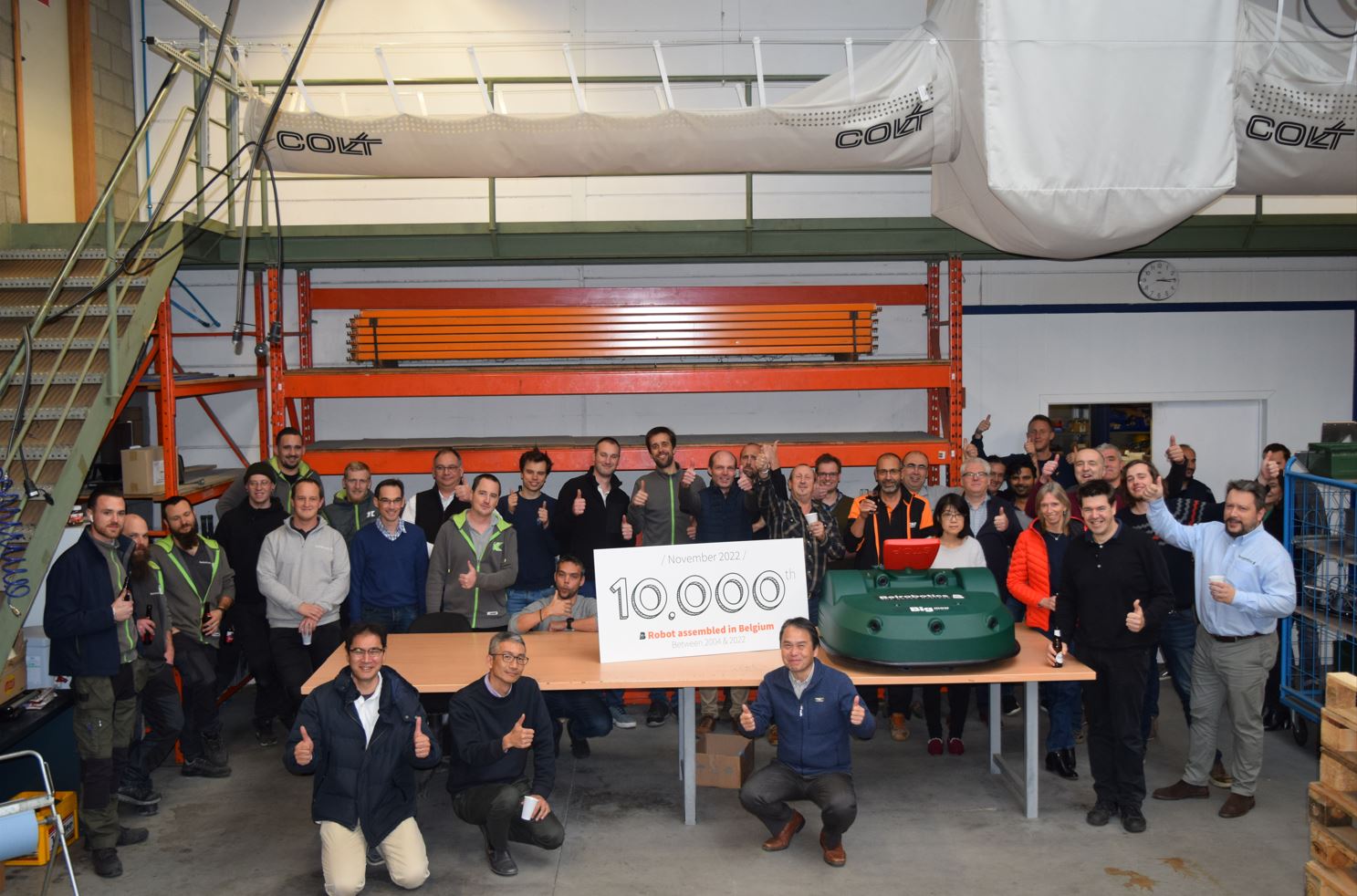 10,000 robot mowers for Belrobotics